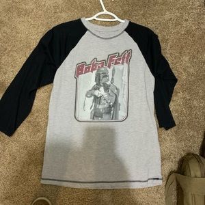 Disney boba fett baseball tee